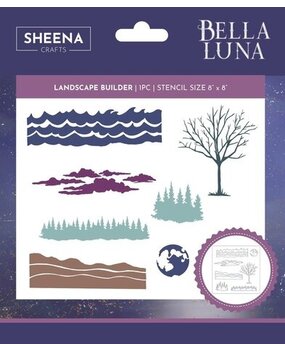 Sheena Bella Luna Stencil Landscape Builder (SD-BL-STEN-LANBU) Sheena Bella Luna Stencil Landscape Builder (SD-BL-STEN-LANBU)