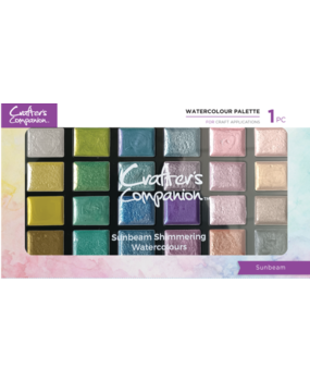 Crafter's Companion Shimmer Watercolour Palette Sunbeam (CC-SHWAPAL-SB) Crafter's Companion Shimmer Watercolour Palette Sunbeam (CC-SHWAPAL-SB)