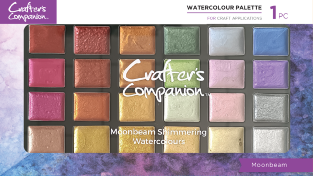 Crafter's Companion Shimmer Watercolour Palette Moonbeam (CC-SHWAPAL-MB)