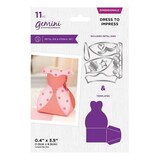 Gemini 3D Boxes Dimensionals Die & Stencil Dress to Impress (CC-DCE-MD-STEN-DTI)