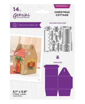 Gemini 3D Boxes Dimensionals Die & Stencil Christmas Cottage (CC-DCE-MD-STEN-CC) Gemini 3D Boxes Dimensionals Die & Stencil Christmas Cottage (CC-DCE-MD-STEN-CC)