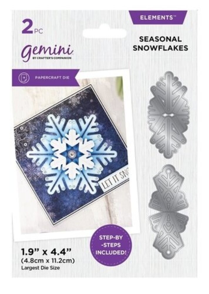 Gemini Kaleidoscope Origami Elements Dies Seasonal Snowflakes (CC-DCE-MD-SESN)