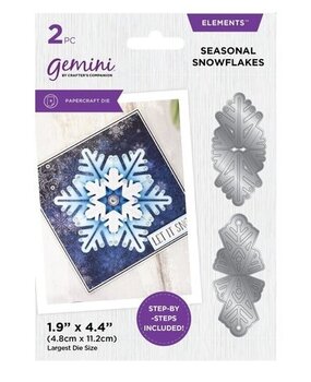 Gemini Kaleidoscope Origami Elements Dies Seasonal Snowflakes (CC-DCE-MD-SESN)