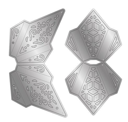 Gemini Kaleidoscope Origami Elements Dies Sensational Stars (CC-DCE-MD-SEST)