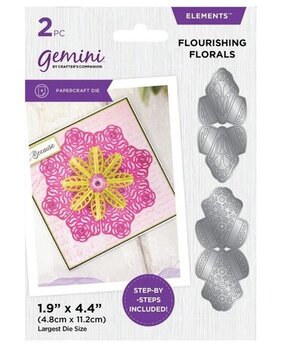 Gemini Kaleidoscope Origami Elements Dies Flourishing Florals (CC-DCE-MD-FLFL)