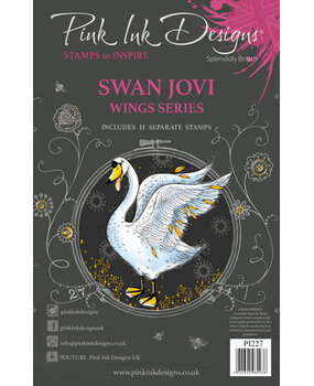 Pink Ink Designs Wings Series Swan Jovi A5 Clear Stamps (PI227) Pink Ink Designs Wings Series Swan Jovi A5 Clear Stamps (PI227)