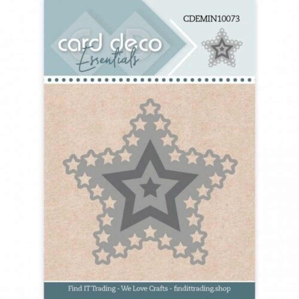 Card Deco Mini Snijmal Stars (CDEMIN10073) Card Deco Mini Snijmal Stars (CDEMIN10073)