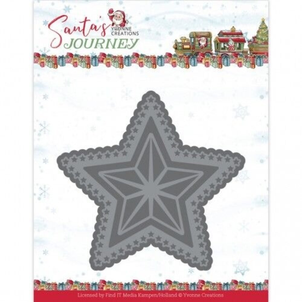Yvonne Creations Santa's Journey Santa's Big Star Die (YCD10331) Yvonne Creations Santa's Journey Santa's Big Star Die (YCD10331)