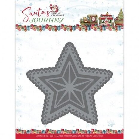 Yvonne Creations Santa's Journey Santa's Big Star Die (YCD10331) Yvonne Creations Santa's Journey Santa's Big Star Die (YCD10331)