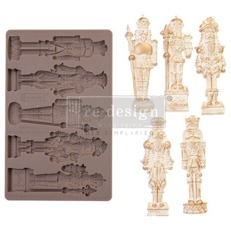 Re-Design Wooden Nutcracker 5x8 Inch Decor Mould (667122)