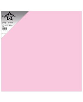 Paper Favourites Pink 12x12 Inch Smooth Cardstock (PFSS501)