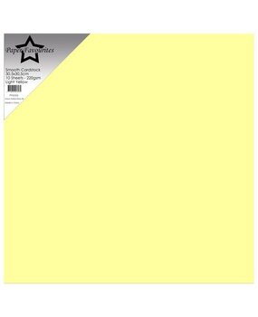 Paper Favourites Light Yellow 12x12 Inch Smooth Cardstock (PFSS502) Paper Favourites Light Yellow 12x12 Inch Smooth Cardstock (PFSS502)