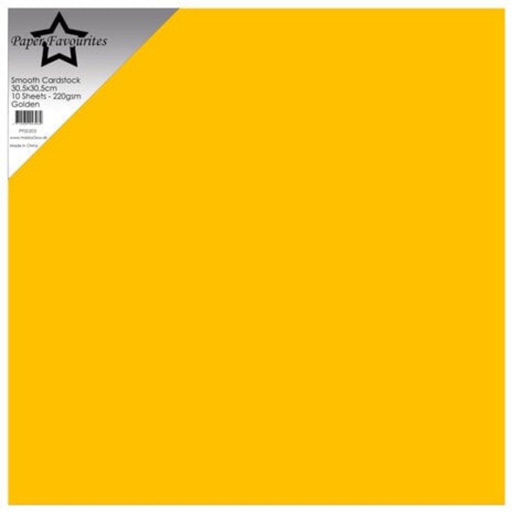 Paper Favourites Golden 12x12 Inch Smooth Cardstock (PFSS503) Paper Favourites Golden 12x12 Inch Smooth Cardstock (PFSS503)