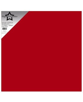 Paper Favourites Fresh Red 12x12 Inch Smooth Cardstock (PFSS504) Paper Favourites Fresh Red 12x12 Inch Smooth Cardstock (PFSS504)