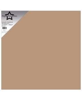 Paper Favourites Brown 12x12 Inch Smooth Cardstock (PFSS511)