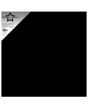 Paper Favourites Black 12x12 Inch Smooth Cardstock (PFSS514) Paper Favourites Black 12x12 Inch Smooth Cardstock (PFSS514)