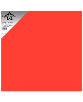 Paper Favourites Orange Red 12x12 Inch Smooth Cardstock (PFSS516)* Paper Favourites Orange Red 12x12 Inch Smooth Cardstock (PFSS516)*