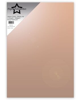 Paper Favourites Rose Platinum A4 Mirror Card Glossy 250gsm (PFSS105) Paper Favourites Rose Platinum A4 Mirror Card Glossy 250gsm (PFSS105)