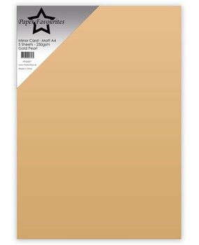 Paper Favourites Gold Pearl A4 Mirror Card Matte 250gsm (PFFS007)