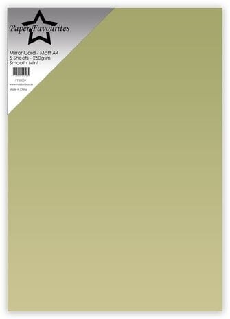 Paper Favourites Smooth Mint A4 Mirror Card Matte 250gsm (PFSS009)