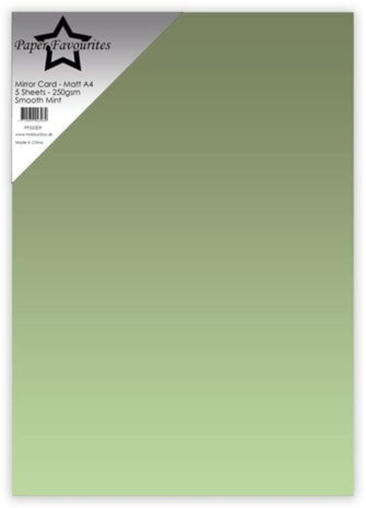 Paper Favourites Opalescent Green A4 Mirror Card Matte 250gsm (PFSS011)