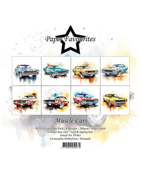 Paper Favourites Muscle Cars 12x12 Inch Paper Pack (PF465)*