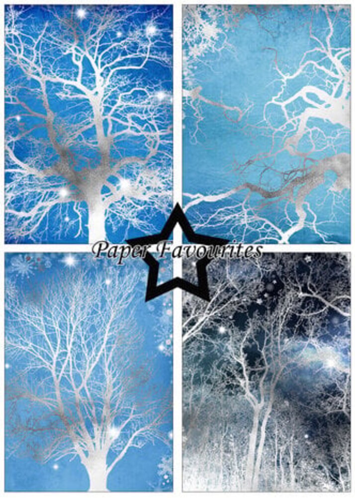 Paper Favourites Silver Trees A5 Paper Pack (PFA111)