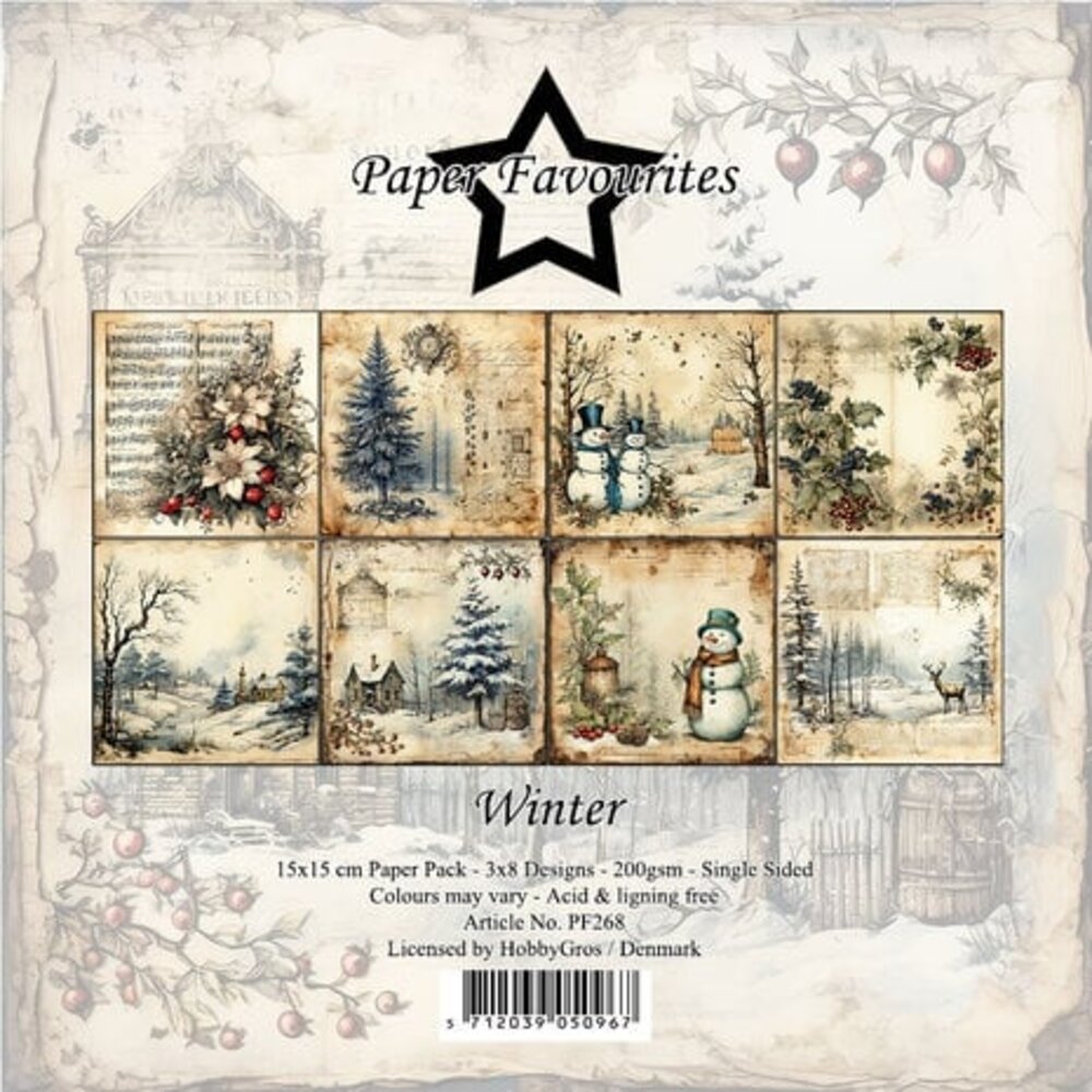 Paper Favourites Winter 6x6 Inch Paper Pack (PF268)