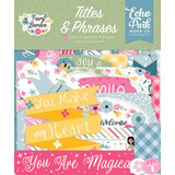 Echo Park Fairy Garden Ephemera Titles & Phrases (FG338032)