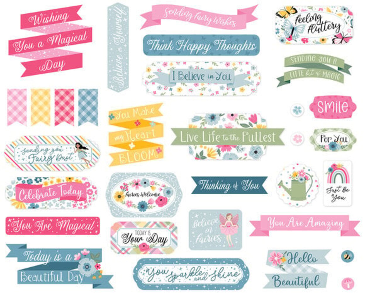 Echo Park Fairy Garden Ephemera Titles & Phrases (FG338032) Echo Park Fairy Garden Ephemera Titles & Phrases (FG338032)