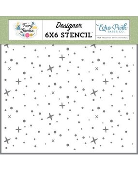 Echo Park Fairy Garden Sparkle Wherever You Go Stencil (FG338033)* Echo Park Fairy Garden Sparkle Wherever You Go Stencil (FG338033)*