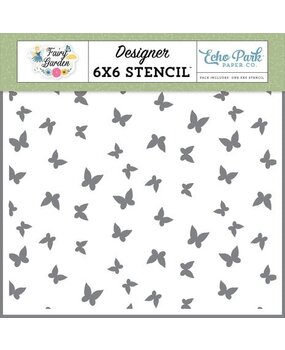 Echo Park Fairy Garden Spread Your Wings Stencil (FG338035) Echo Park Fairy Garden Spread Your Wings Stencil (FG338035)