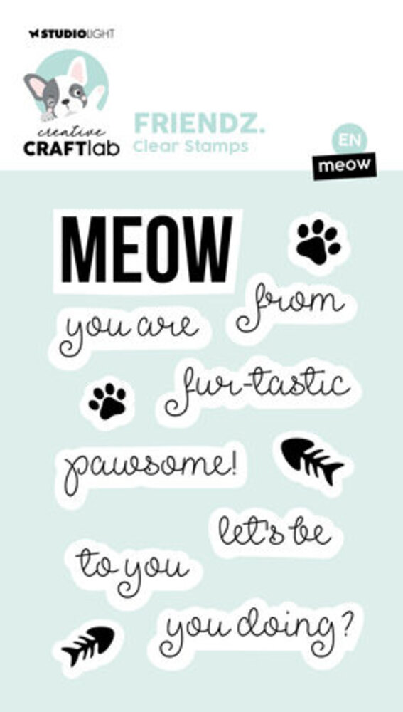 Creative Craftlab Friendz Clear Stamp Meow (CCL-FR-STAMP562) Creative Craftlab Friendz Clear Stamp Meow (CCL-FR-STAMP562)