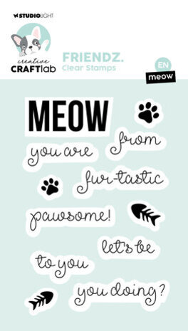 Creative Craftlab Friendz Clear Stamp Meow (CCL-FR-STAMP562) Creative Craftlab Friendz Clear Stamp Meow (CCL-FR-STAMP562)