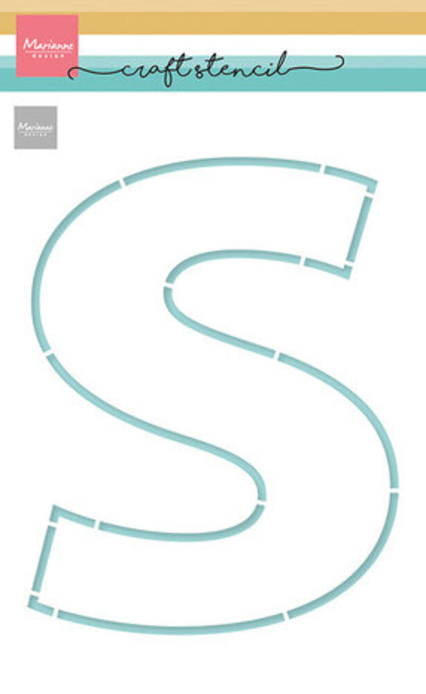Marianne Design Craft Stencil A5 S-Letter (PS8147) Marianne Design Craft Stencil A5 S-Letter (PS8147)