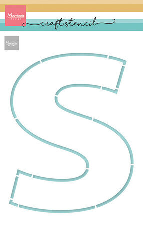 Marianne Design Craft Stencil A5 S-Letter (PS8147) Marianne Design Craft Stencil A5 S-Letter (PS8147)