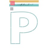 Marianne Design Craft Stencil A5 P-Letter (PS8148)*