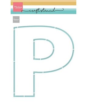 Marianne Design Craft Stencil A5 P-Letter (PS8148)*