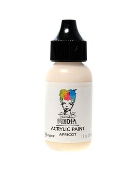 Dina Wakley MEdia Heavy Body Acrylic Paint Apricot (MDQ65586) Dina Wakley MEdia Heavy Body Acrylic Paint Apricot (MDQ65586)