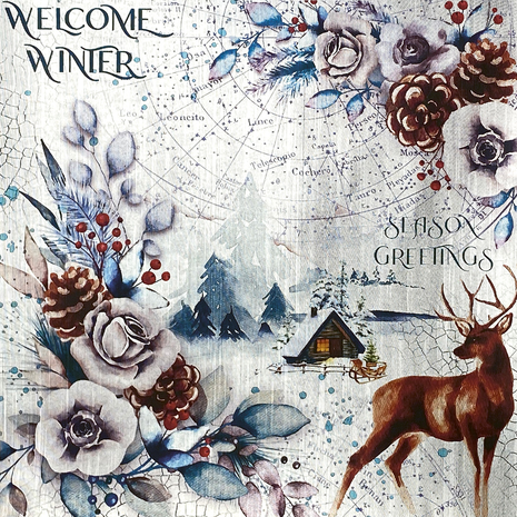 Ciao Bella Papercrafting Winter Journey 6x6 Inch Deluxe Paper (CBDS003)
