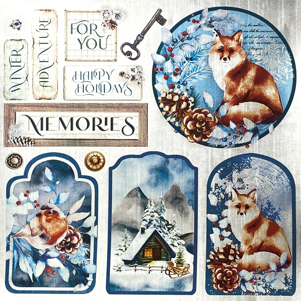 Ciao Bella Papercrafting Winter Journey 6x6 Inch Deluxe Paper (CBDS003)