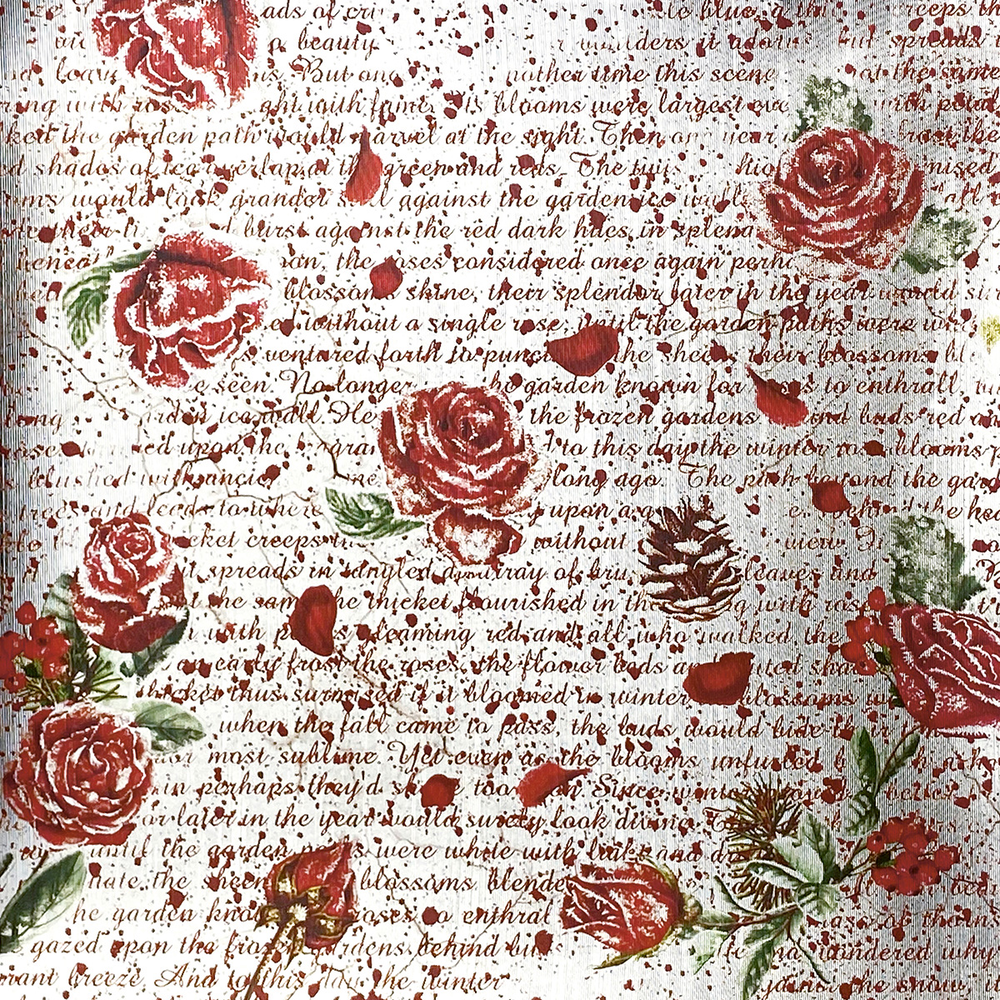 Ciao Bella Papercrafting Frozen Roses 6x6 Inch Deluxe Paper (CBDS004) Ciao Bella Papercrafting Frozen Roses 6x6 Inch Deluxe Paper (CBDS004)