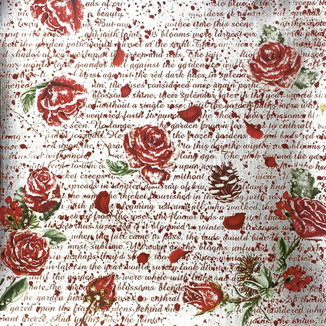 Ciao Bella Papercrafting Frozen Roses 6x6 Inch Deluxe Paper (CBDS004) Ciao Bella Papercrafting Frozen Roses 6x6 Inch Deluxe Paper (CBDS004)