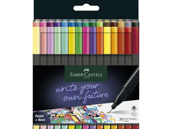 Faber Castell Fineliner 0,4mm Pastel + Neon (30pcs) (FC-151630) Faber Castell Fineliner 0,4mm Pastel + Neon (30pcs) (FC-151630)