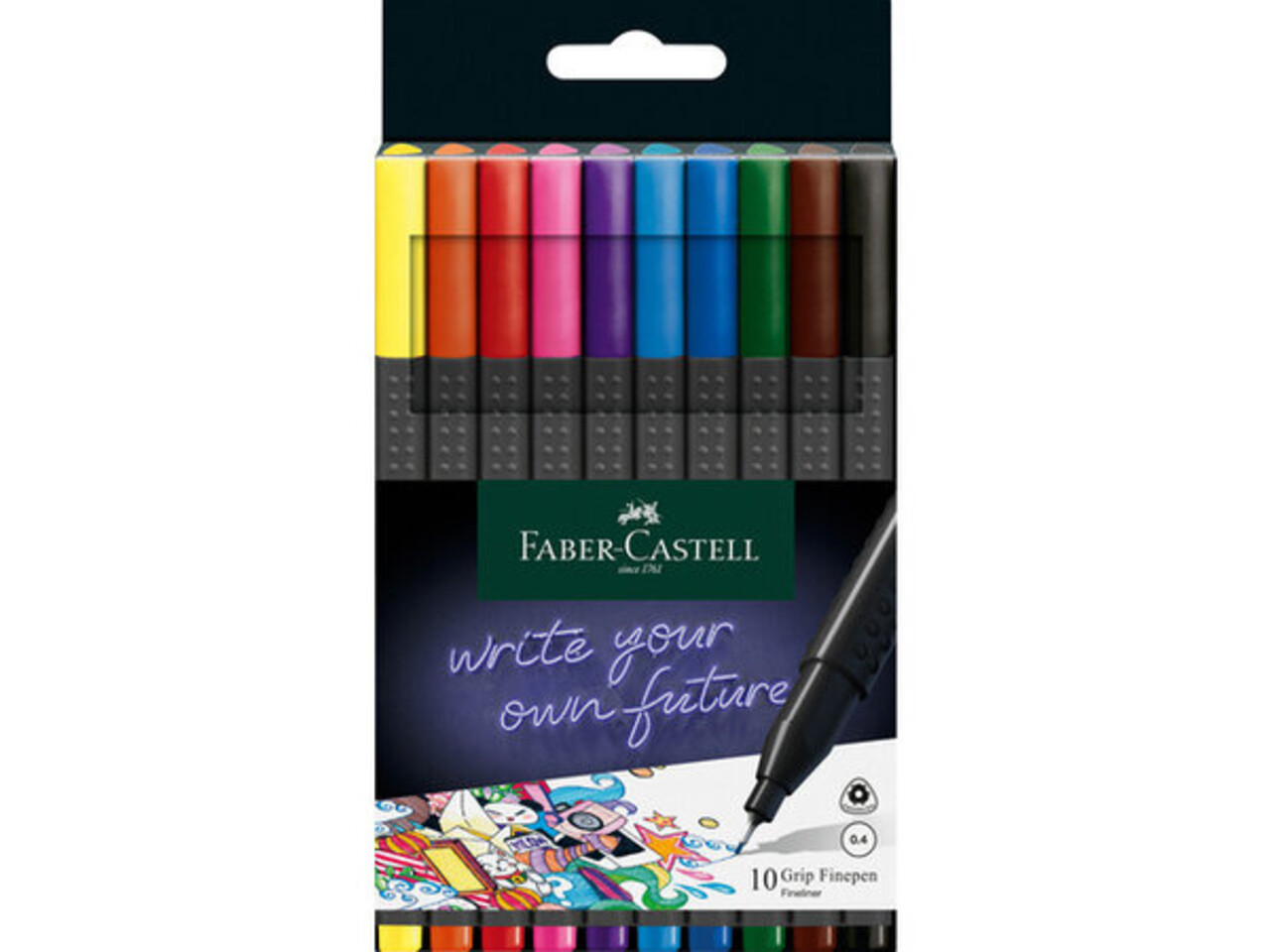 Faber Castell Fineliner 0,4mm (10pcs) (FC-151610)
