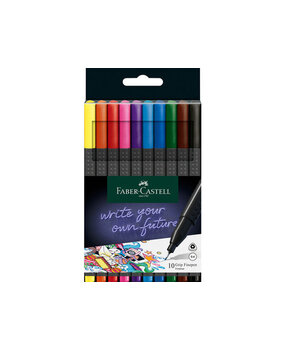 Faber Castell Fineliner 0,4mm (10pcs) (FC-151610) Faber Castell Fineliner 0,4mm (10pcs) (FC-151610)