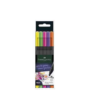 Faber Castell Fineliner 0,4mm Neon (5pcs) (FC-151603) Faber Castell Fineliner 0,4mm Neon (5pcs) (FC-151603)