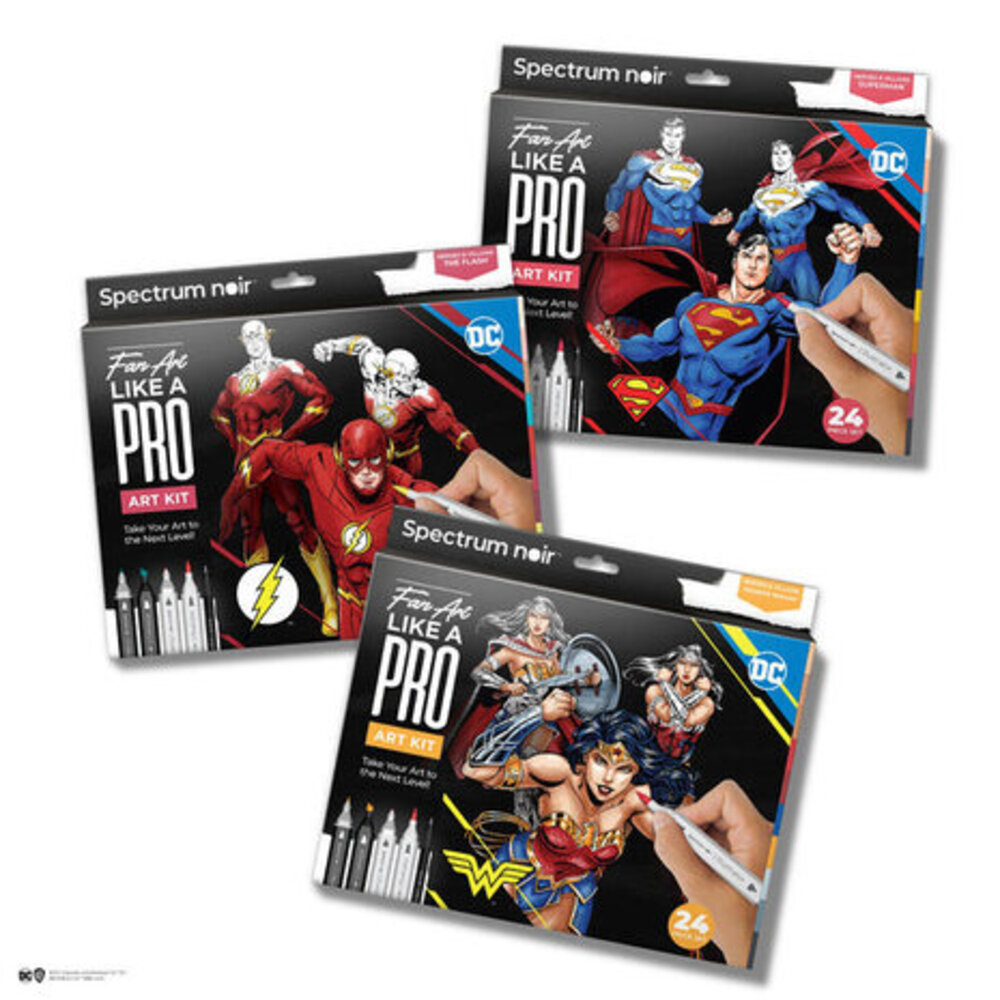 Spectrum Noir Fan-Art Like a Pro Art Kit Wonder Woman (SN-PFAN-DC1-WONW) Spectrum Noir Fan-Art Like a Pro Art Kit Wonder Woman (SN-PFAN-DC1-WONW)