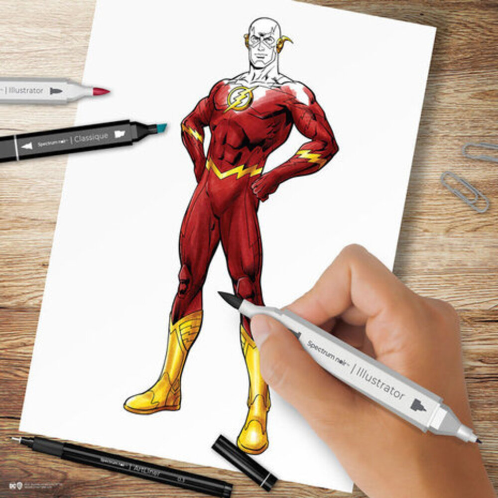 Spectrum Noir Fan-Art Like a Pro Art Kit The Flash (SN-PFAN-DC1-FLAS) Spectrum Noir Fan-Art Like a Pro Art Kit The Flash (SN-PFAN-DC1-FLAS)