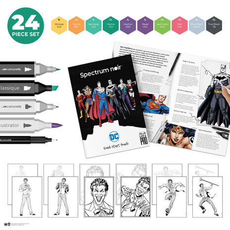 Spectrum Noir Fan-Art Like a Pro Art Kit The Joker (SN-PFAN-DC1-JOKE) Spectrum Noir Fan-Art Like a Pro Art Kit The Joker (SN-PFAN-DC1-JOKE)
